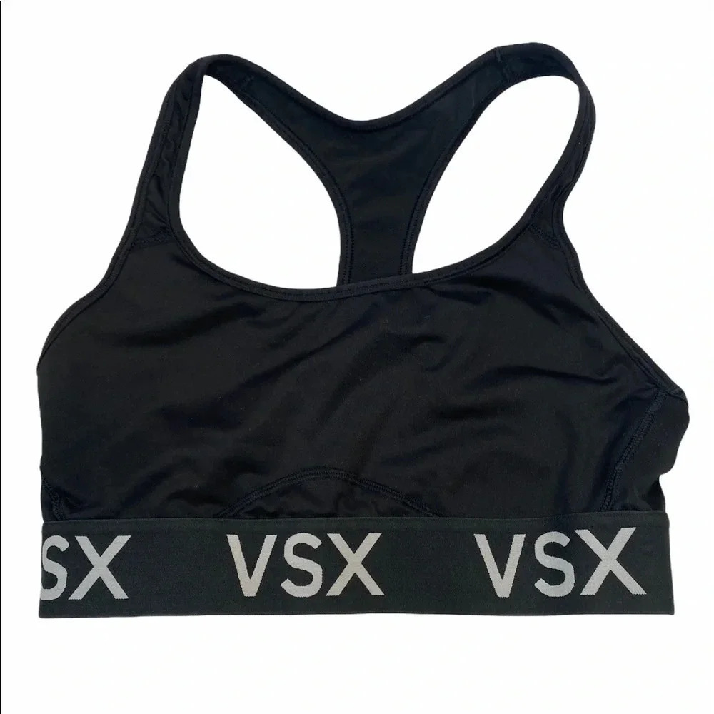 VSX Victoria Secret Sport Black Sports Bra Sz S